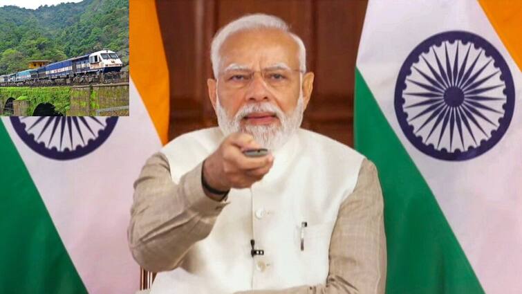 PM Modi launches 2,000 railway projects worth Rs 41,000 crore virtually 2 వేల రైల్వే ఇన్‌ఫ్రా ప్రాజెక్ట్‌లకు శంకుస్థాపన, వర్చువల్‌గా ప్రారంభించిన ప్రధాని మోదీ