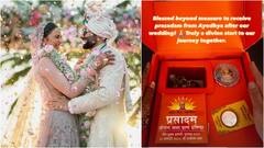 शादी के बाद रकुल-जैकी के लिए आया अयोध्या के राम मंदिर से प्रसाद