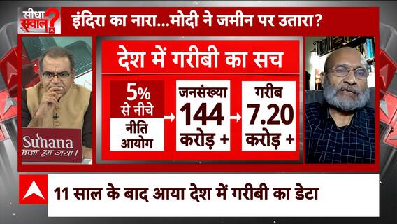 Sandeep Chaudhary: नीती आयोग ने बताया देश में कितने % घटे गरीब ? | ABP News