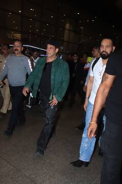 Salman Khan Airport Look: दबंग लुक में एयरपोर्ट पर स्पॉट हुए सलमान खान, एक्टर का स्वैग देख दीवाने हुए फैंस