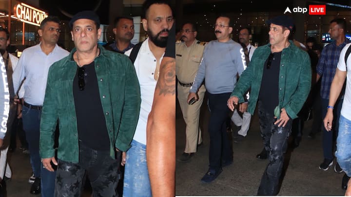 Salman Khan Airport Look: बॉलीवुड एक्टर सलमान खान की कुछ तस्वीरें इस वक्त सोशल मीडिया पर चर्चा का कारण बनी हुई हैं. तस्वीरों में एक्टर दबंग लुक में दिखाई दिए.