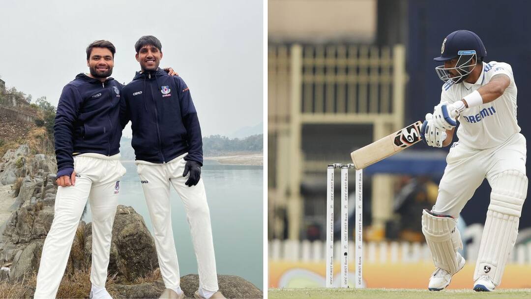Team India star player Rinku Singh praised Dhruv Jurel Share an old photo with Jurel Rinku Singh on Dhruv Jurel : ध्रुव जुरेल संकटात ताऱ्यासारखा चमकला, पण जिगरी दोस्त रिंकू सिंह भावूक! म्हणाला मेरे भाई...