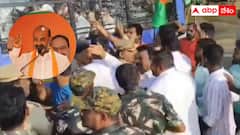 హుస్నాబాద్‌లో బండి సంజయ్ యాత్రలో ఉద్రిక్తత - కాంగ్రెస్ , బీజేపీ కార్యకర్తల మధ్య ఘర్షణ !