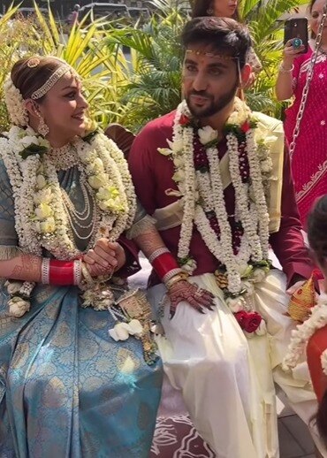 इश्कबाज' फेम नेहालक्ष्मी अय्यर ने अपनी शादी में पहनी थी सुर्ख लाल साड़ी, वेडिंग की अनसीन तस्वीरें आई सामने