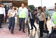 Janhvi kapoor: અનંત અંબાણીના પ્રિ-વેડિંગ ફંક્શન માટે જાહ્નવી કપૂર જામનગર પહોંચી, જુઓ તસવીરો