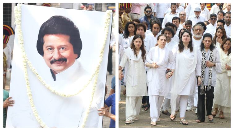 Pankaj Udhas Death: Pankaj Udhas Cremated With State Honour, Videos Of Daughter, Sonu Nigam getting emotional Pankaj Udhas Cremated With State Honour, Friends And Family Bid Farewell