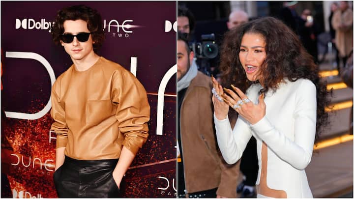 Zendaya, Timothee Chalamet, Florence Pugh, and Denis Villeneuve attended the Dune Part Two premiere in New York.
