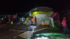 बुलढाणा जिल्ह्याला अवकाळी पावसाचा तडाखा; मंडप कोसळल्याने वृद्ध भाविक मंडपाखाली दबले