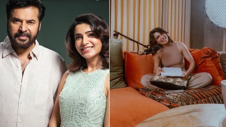 Smantha Fan Girl Moment With Mammootty Photo Goes Viral samantha: స‌మంత ఫ్యాన్ గ‌ర్ల్ మూమెంట్.. మ‌మ్ముట్టితో ఫొటో దిగి మురిసిపోయిన బ్యూటీ