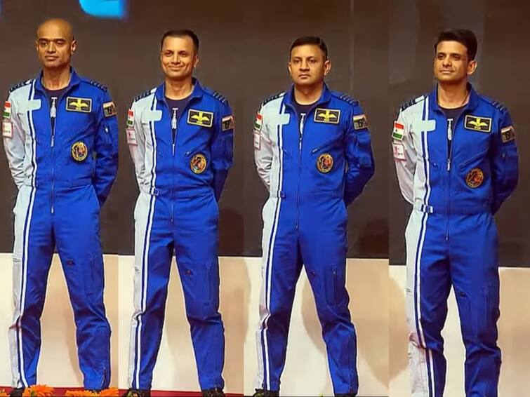 ISRO Gaganyaan Mission Astronauts Name Prashanth Nair Angad Prathap Ajit Krishnan PM Modi Gaganyaan Mission : गगनयानच्या चार अंतराळवीरांची नावे आली समोर!  प्रशांत नायर, अंगद प्रताप, अजित कृष्णन आणि...