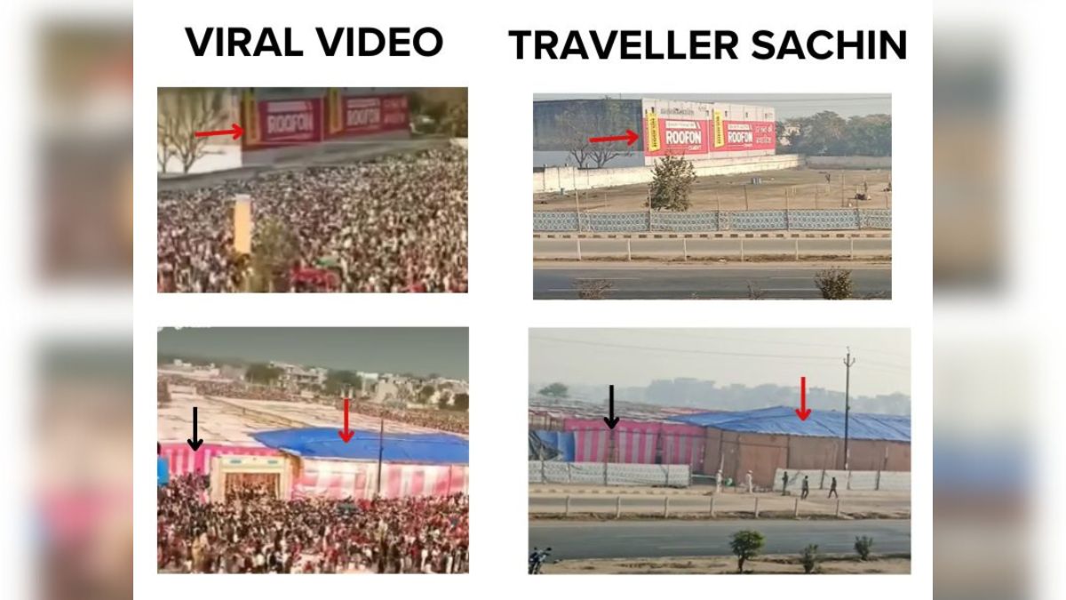 Fact Check: UP Religious Gathering Video Shared As Visuals From Farmers' Protest