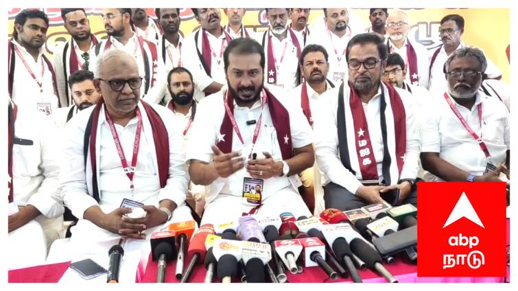 Mayiladuthurai mjk party meeting thamimun Ansari says AIADMK should be cautious - TNN அதிமுக எச்சரிக்கையாக இருக்க வேண்டும் - மஜக தலைவர் தமிமுன் அன்சாரி