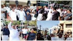 நெல்லையில் பிரதமர் வருகைக்கு எதிர்ப்பு...பலூன் பறக்கவிட்ட காங்கிரஸார் கைது