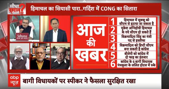 Sandeep Chaudhary: हिमाचल में सरकार बचा पाएगी कांग्रेस? Himachal Political Crisis | CM Sukhu