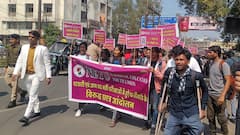 पटवारी भर्ती परीक्षा को रद्द कराने के लिए NEYU का भोपाल में उग्र आंदोलन, अब दिल्ली कूच की तैयारी