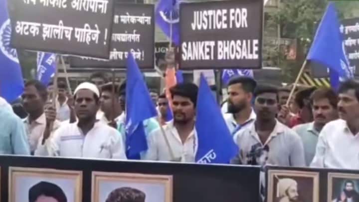 Sanket Bhosale Murder Case Bhiwandi thousands of citizens on streets demanding justice in Elgar Morcha Marathi News Sanket Bhosale Murder Case : भिवंडीतील संकेत भोसले हत्या प्रकरण, न्याय मागणी एल्गार मोर्चात हजारो नागरिक रस्त्यावर