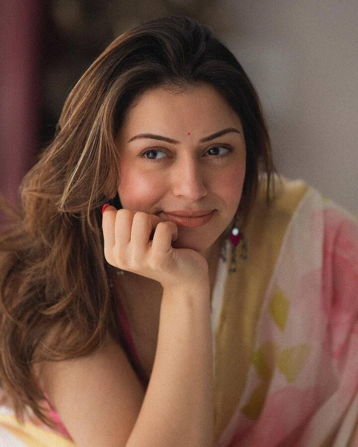 The actress posted pictures on Instagram, wearing a pastel-coloured saree.