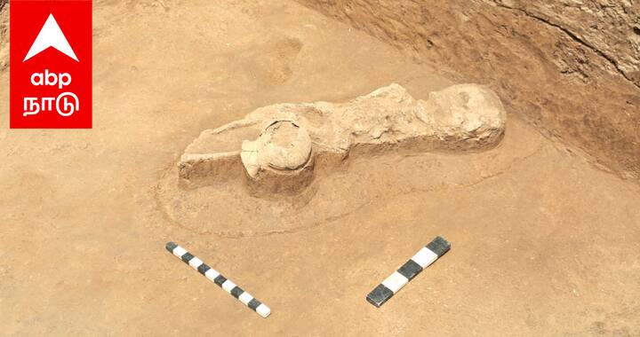 Excavation Chettimedu Pathur Five thousand year old child skeletons found near Chengalpattu - TNN 5000 ஆண்டுகளுக்கு முன்பு வாழ்ந்த குழந்தையின் எலும்புக்கூடு கண்டுபிடிப்பு..! வடதமிழ்நாட்டில் நடந்த அகழ்வாராய்ச்சி..!