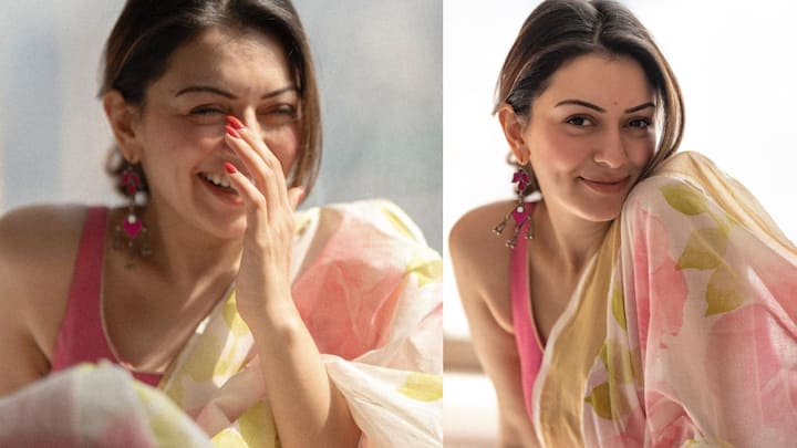 Take a look at Hansika Motwani's latest ethnic look.