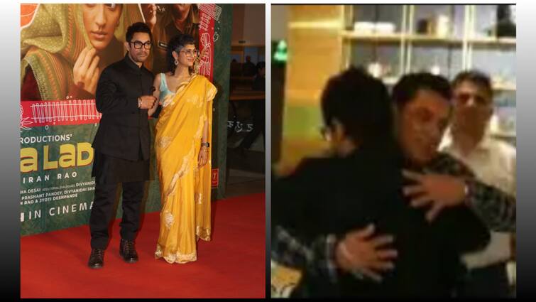 salman khan supports aamir khan ex wife kiran rao movie laapataa ladies attend film screening आमिर खान की एक्स वाइफ किरण राव की 'लापता लेडीज' का सलमान खान ने किया सपोर्ट, फिल्म की स्क्रीनिंग में पहुंचे भाईजान