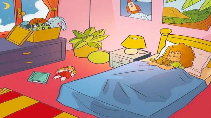 Optical Illusion:  इस तस्वीर में एक कमरा दिखाई दे रहा है. जिसमें एक लड़की अपने बेडरूम में लेटी हुई है. लड़की के आसपास बहुत सारी चीजें हैं. इसमें कहीं एक  मेंढक भी छुपा हुआ है. जो आपको ढूंढना है.