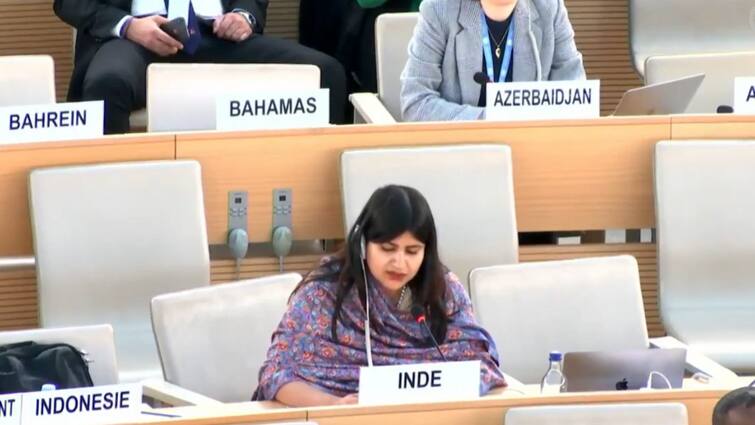 UN Human Rights Council India Pakistan Jammu and Kashmir Right to Reply Anupama Singh 'Country That Speaks While Being Soaked In Red': India's Sharp Reply To Pakistan At UN Council