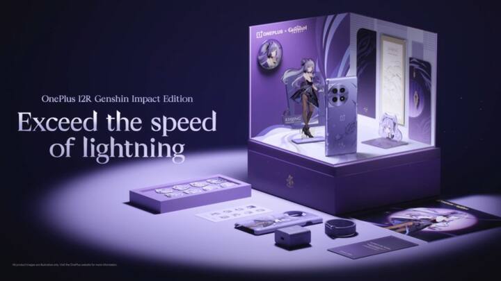 The package includes a Custom Acrylic Ornament, a Custom Tinplate Character Badge, a Keqing-Themed