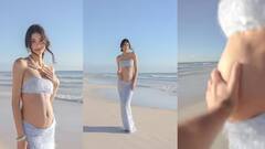 Alanna Pandey એ કરાવ્યું મેટરનિટી ફોટોશૂટ, બીચ પર ફ્લોન્ટ કર્યો બેબી બંપ