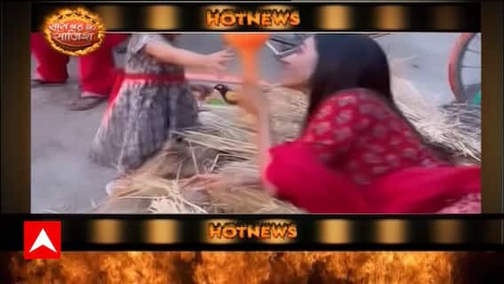 Bhagya Lakshmi: Aishwarya Khare aka Lakshmi seen having fun with a little girl on the set | HOT News