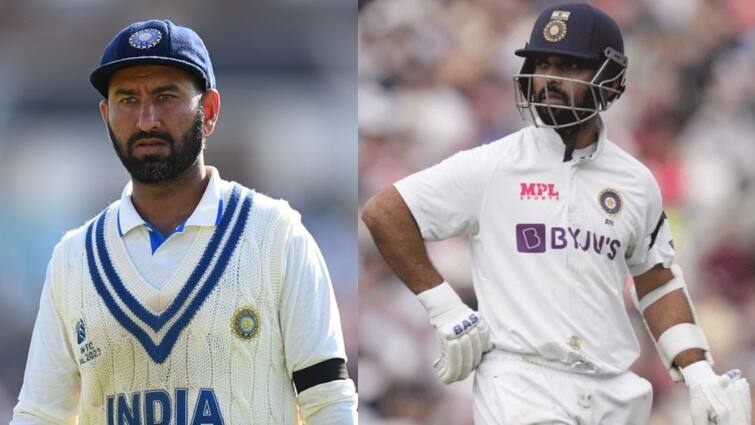 Cheteshwar Pujara and Ajinkya Rahane are not included in bcci central contract BCCI Central Contract: இளம் வீரர்களுக்கு முன்னுரிமை.. பிசிசிஐ மத்திய ஒப்பந்ததில் காணாமல்போன புஜாரா, ரஹானே..!