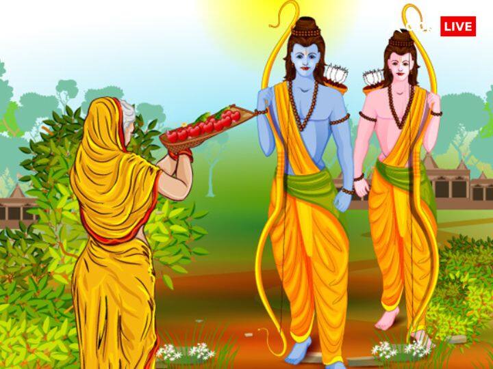 ताहि देह गति राम उदारा सबरी कें आश्रम पगु धारा सबरी देखि राम गृंह आए मुनि के बचन समुझि जियं भाए अर्थ-उदार हदृय वाले प्रभु श्री काम शबरी माता ते आश्रम में पघारे, शबरी ने श्रीराम को घर में आए देखा तो मुनि मतंगजी के वचनों को याद करके उनका मन प्रसन्न हो गया.