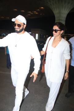 हाथों में हाथ थामे जामनगर के लिए रवाना हुए पेरेंट्स टू बी दीपिका-रणवीर, एयरपोर्ट पर फैंस ने केक और फूलों के साथ कपल को दी बधाई