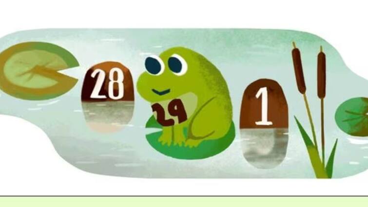 Leap year 2024: Google marks ‘Leap Day’ with doodle on February 29 Leap year 2024:லீப் தினத்தை கொண்டாடும் கூகுள் - தாவிக் குதித்து மகிழும் தவளை- சிறப்பு டூடுல்!