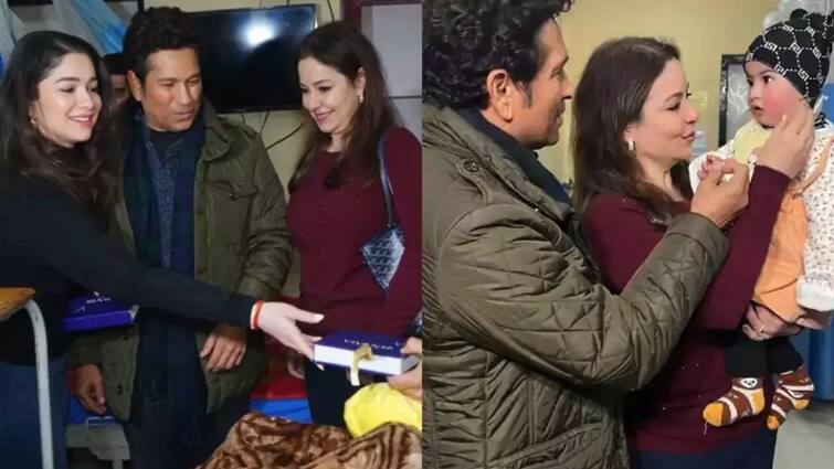 Sachin Tendulkar helps newborn babies in treatment with deformities Sachin Tendulkar: குழந்தைகள் முகத்தில் புன்னகை.. சச்சின் டெண்டுல்கர் செய்த செயல்.. வைரல் வீடியோ..