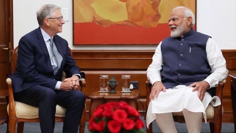 PM Modi meets microsoft founder Bill Gates, discusses AI, climate PM Modi - Bill Gates: ”எப்பவுமே சந்தோஷம் தான்” - பில்கேட்ஸ் உடனான சந்திப்பு குறித்து பிரதமர் மோடி டிவீட்
