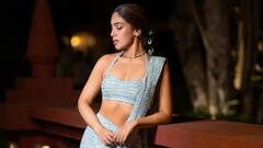 Bhumi Pednekar Dons Blue Saree As She Graces Rakul Preet And Jackky Bhagnani's Wedding, See Pics