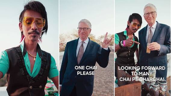 Dolly Chaiwala Collab with Bill Gates | టీ అమ్మే వ్యక్తితో రీల్ చేసిన బిల్ గేట్స్ | ABP Desam