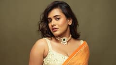 Hebah Patel : ఆరెంజ్ కలర్ శారీలో హెబ్బా పటేల్.. AA పాటతో అబ్సేషన్​లో ఉన్న బ్యూటీ
