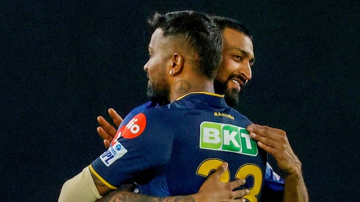 Hardik Pandya, who takes over as captain from Rohit Sharma in the upcoming IPL season, is expected to attend the event along with his brother, Krunal. Both of them were spotted outside an airport, en route to the pre-wedding ceremony. (Image Source: PTI)