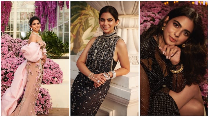 Isha Ambani Looks: अनंत अंबानी और राधिका मर्चेंट के प्री-वेडिंग फंक्शन की शुरूआत 1 मार्च से हो गई है. कपल के फंक्शन में अंबानी परिवार की महिलाएं अपने लुक्स से बॉलीवुड हसीनाओं को भी फेल कर रही हैं.