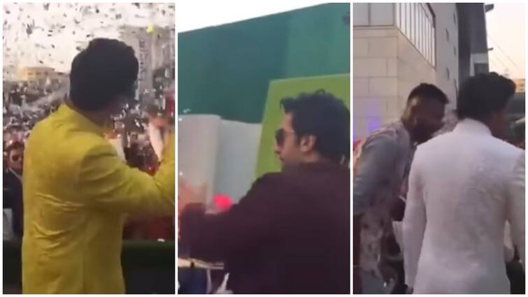 Shah Rukh Khan Dance With Akash Ambani At Anant Ambani And Radhika Marchant Pre Wedding Function Watch Video Anant-Radhika के प्री-वेडिंग के बीच वायरल हुआ Akash Ambani की शादी का वीडियो, स्टेज पर थिरकते नजर आए शाहरुख खान