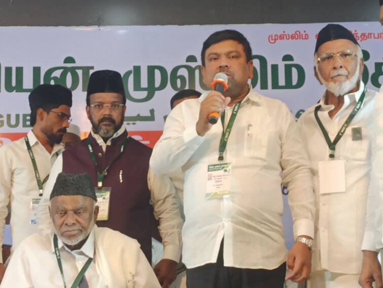 Lok Sabha Election 2024 IUML National President Kader Moideen announced that K. Navaskani will contest as a candidate for Ramanathapuram constituency - TNN Lok Sabha Election 2024: ராமநாதபுரம் தொகுதியில் கே.நவாஸ்கனி போட்டி- ஐ.யூ.எம்.எல் தலைவர் காதர் மொய்தீன்