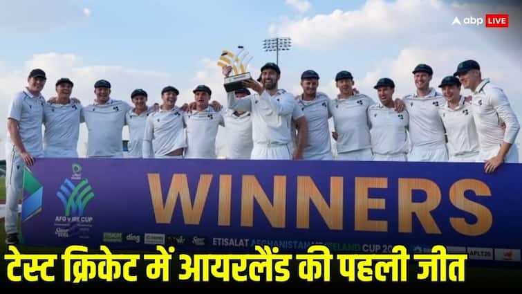 ireland beat afghanistan only test by 6 wickets ireland first ever test win Mark Adair Andrew Balbirnie टेस्ट क्रिकेट के इतिहास में आयरलैंड की पहली जीत, इस टीम को 6 विकेट से चटाई धूल
