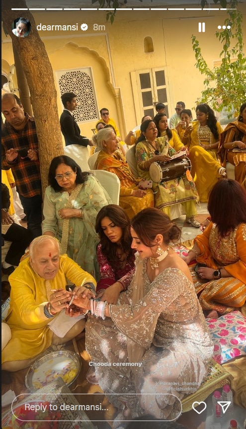 Surbhi Chandna Wedding: इश्कबाज फेम सुरभि चंदना ने पहना करण के नाम का चूड़ा, हल्दी सेरेमनी में यूं एंजॉय करती दिखीं एक्ट्रेस