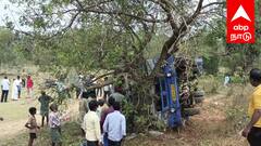 மரக்காணம் கிழக்கு கடற்கரை சாலையில் அரசு பேருந்துகவிழ்ந்து விபத்து - 30க்கும் மேற்பட்ட பயணிகள் படுகாயம்