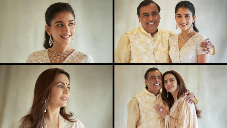 The Ambani Family Dresses Up In Ivory Outfits For The Pre-Wedding Bash By Abu Jani Sandeep Khosla The Ambani Family Dresses Up In Abu Jani Sandeep Khosla Outfits For The Pre-Wedding Bash- Take A Look