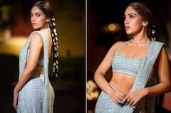 Bhumi pednekar: ભૂમિ પેડનેકરનો બ્લૂ સાડીમાં કાતિલ અંદાજ થયો વાયરલ