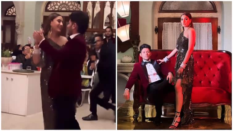 Ishqbaaz Fame Surbhi Chandna Wedding Repection Actress Dance With Husband karan sharma watch video वेडिंग रिसेप्शन में Surbhi Chandna ने पति करण संग किया रोमांटिक डांस, एक दूसरे में खोया दिखा न्यूली वेड कपल