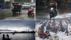 Snowfall In Parts Of Himachal And Srinagar, Rainfall In Delhi-NCR — Pictures