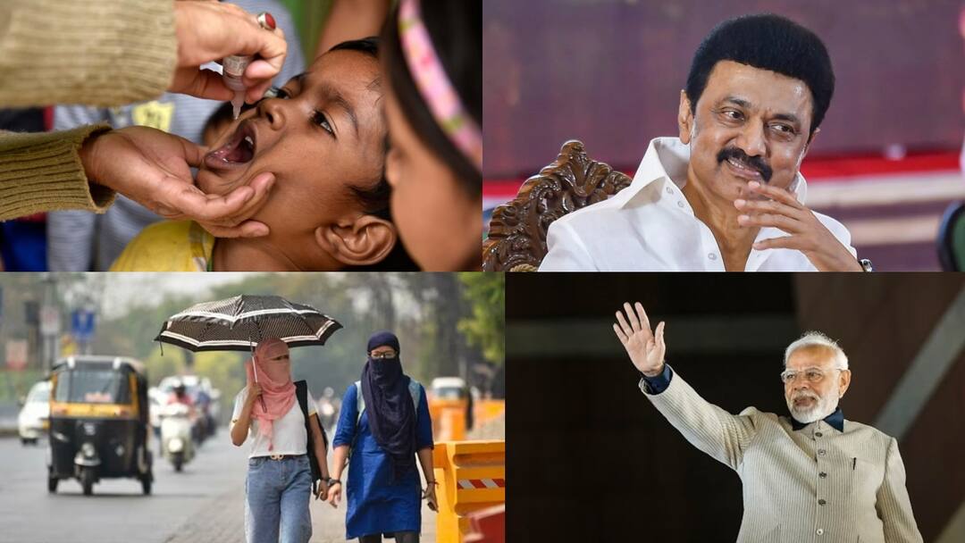 TN Headlines: இன்று போலியோ சொட்டு மருந்து முகாம்; நாளை சென்னை வருகிறார் பிரதமர் மோடி - முக்கிய செய்திகள்